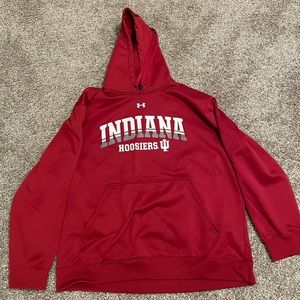 Men’s IU red under armour sweatshirt